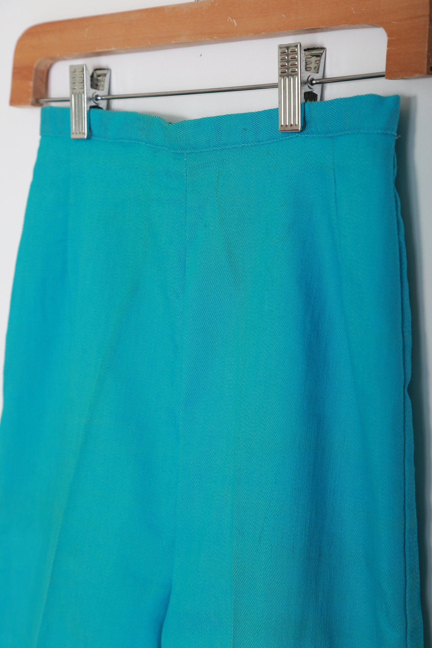 Vintage 60s blue high waist shorts | 1960s Glenbrooke shorts