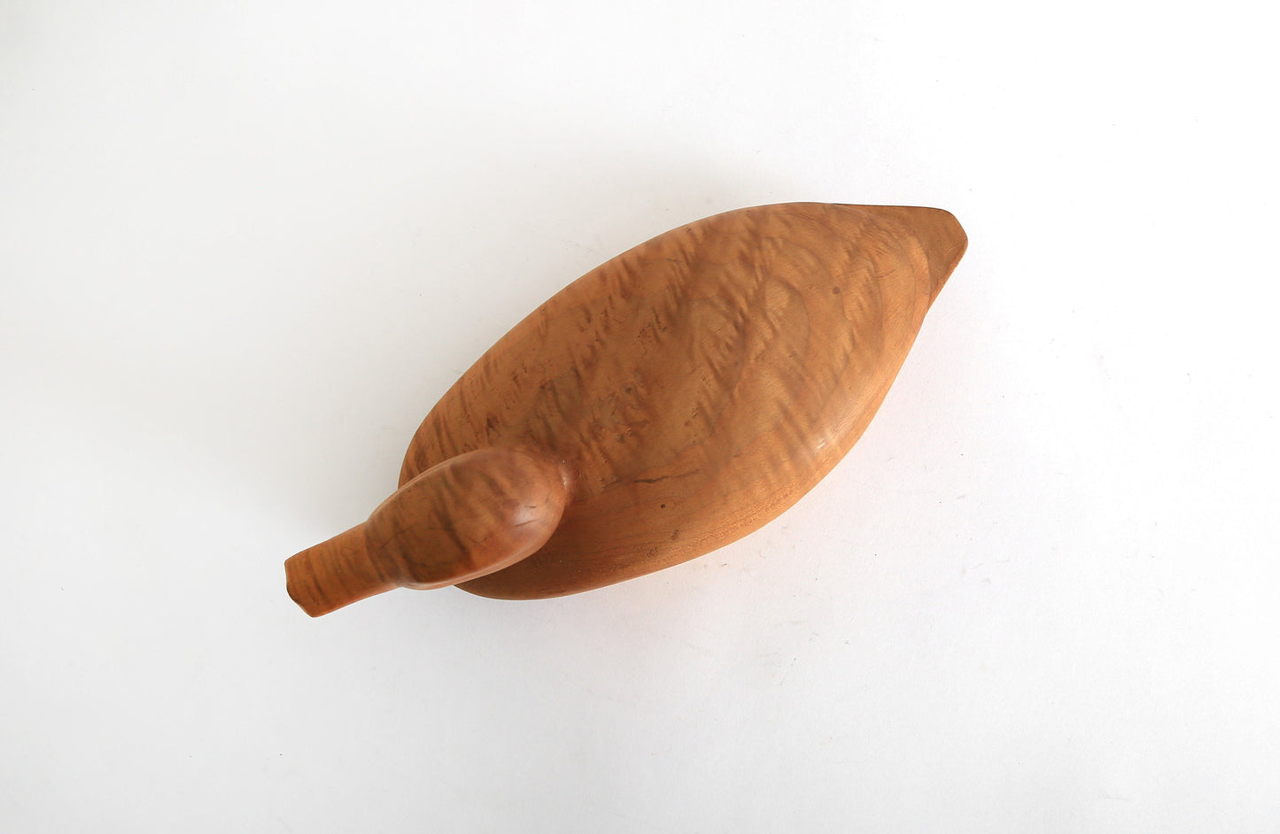 Antique vintage hand carved solid maple wood duck decoy Mallard