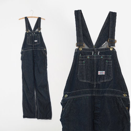 Vintage 70s Rugged K Kmart deadstock bib overalls 36x32