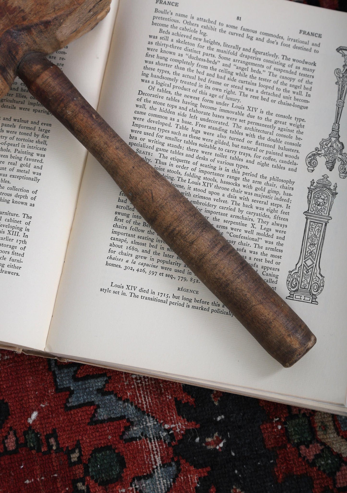 Antique Vintage wood Mallet