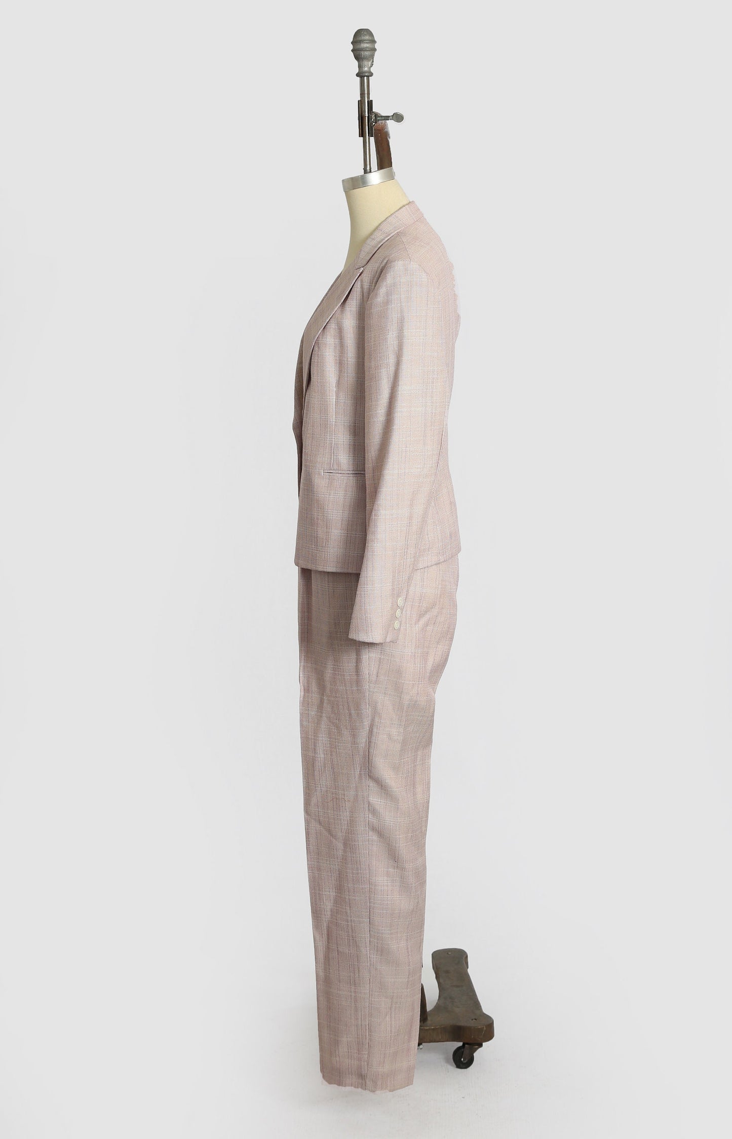 Vintage 80s woven purple suit | 1980s deadstock suit