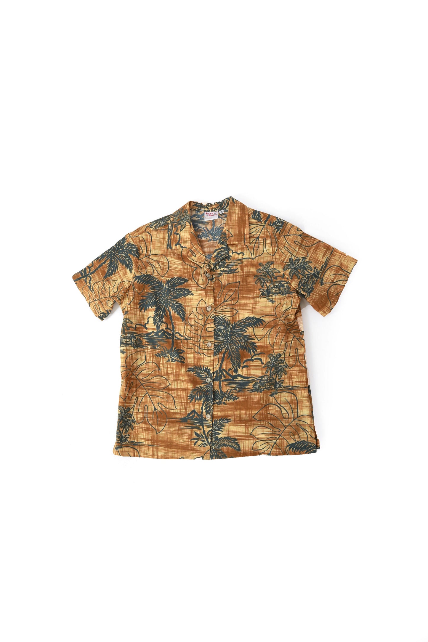 Vintage 90s Barefoot palm tree cotton Hawaiian shirt