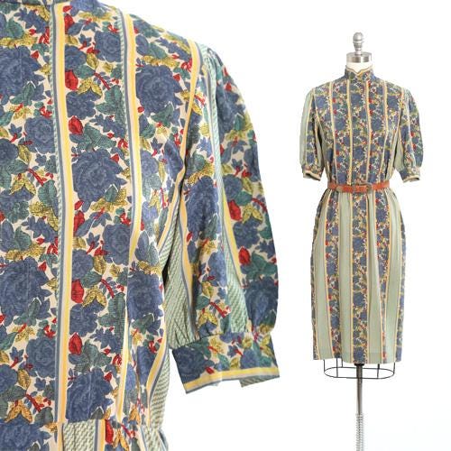 ALBERT NIPON Nipon boutique floral silk dress