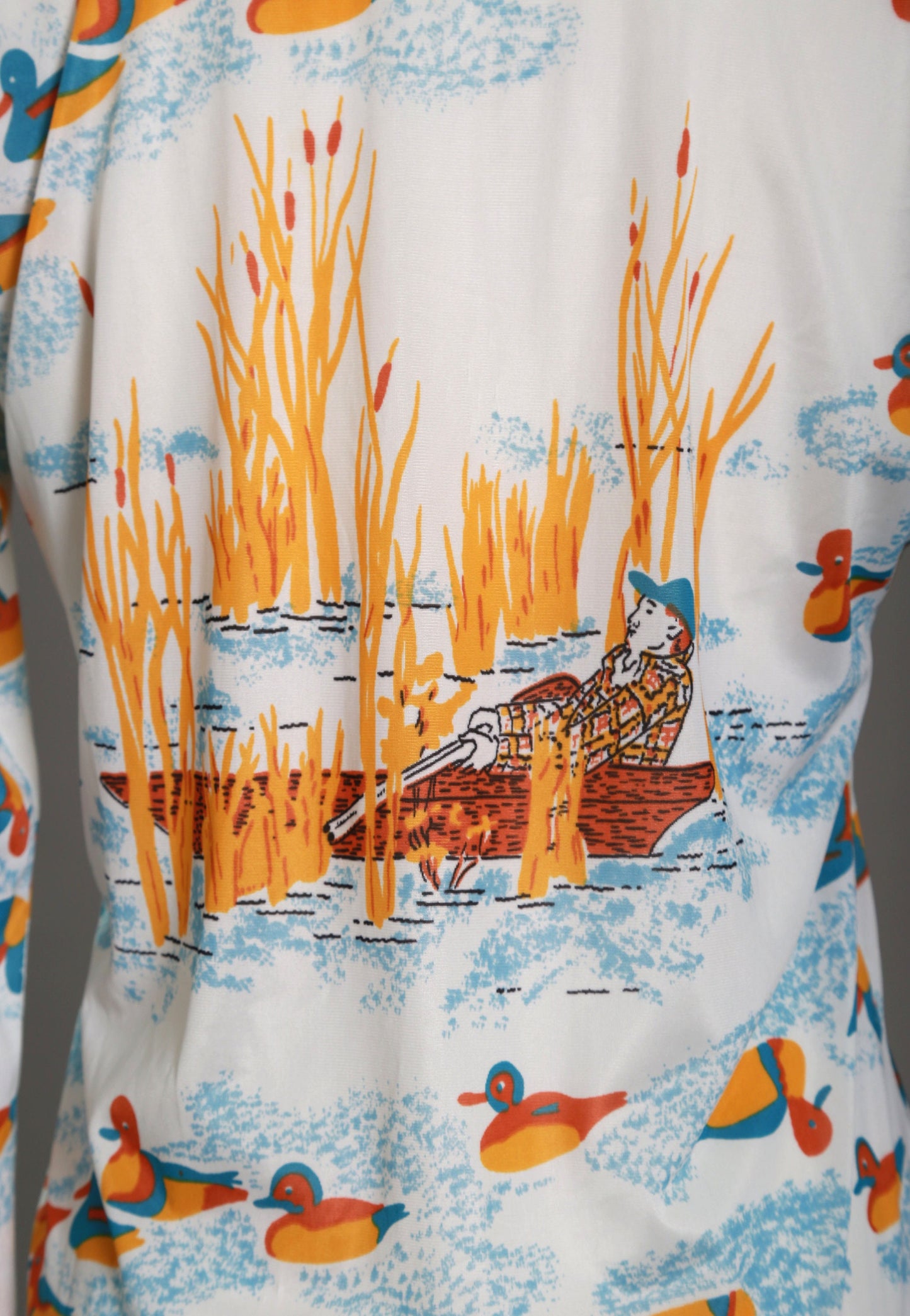 Duck hunting shirt | Vintage 1970s novelty print duck shirt