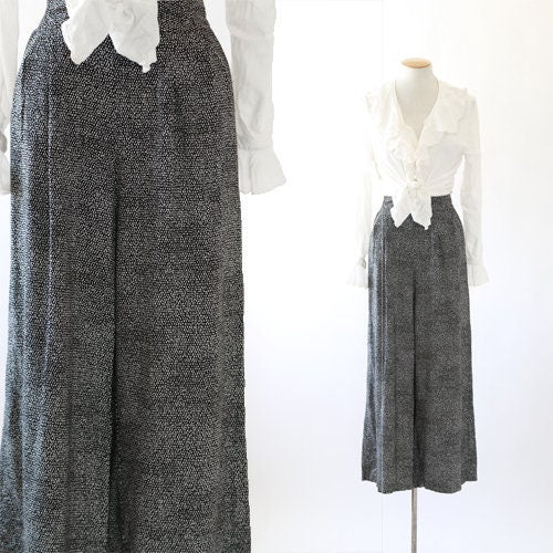 Vintage 90s Cropped polka dot pants