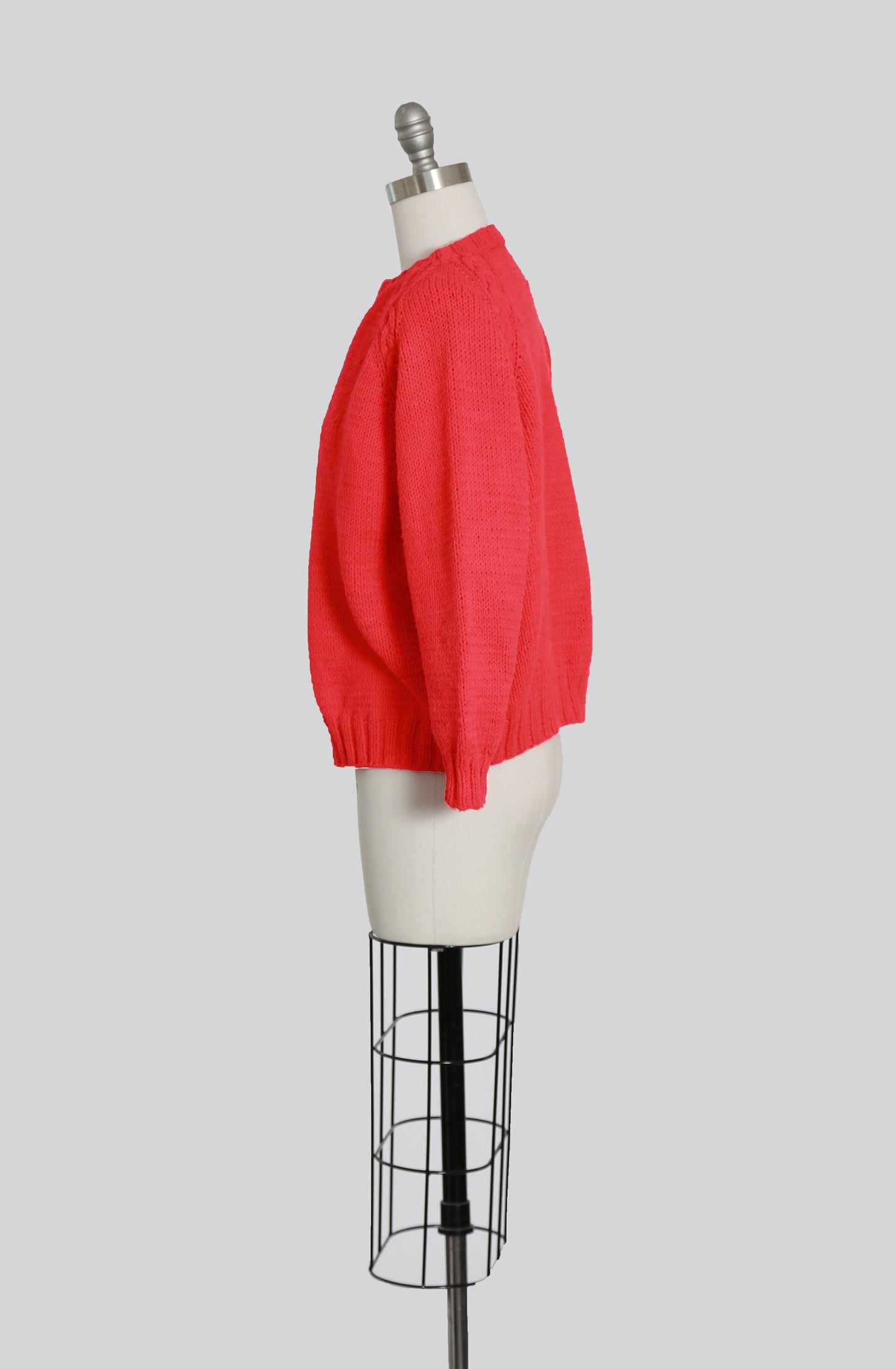 Vintage 60s hand knit cardigan sweater