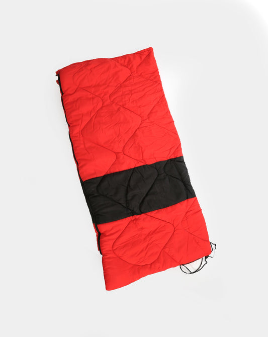 Vintage L.L. bean Red + Black Polar sleeping bag