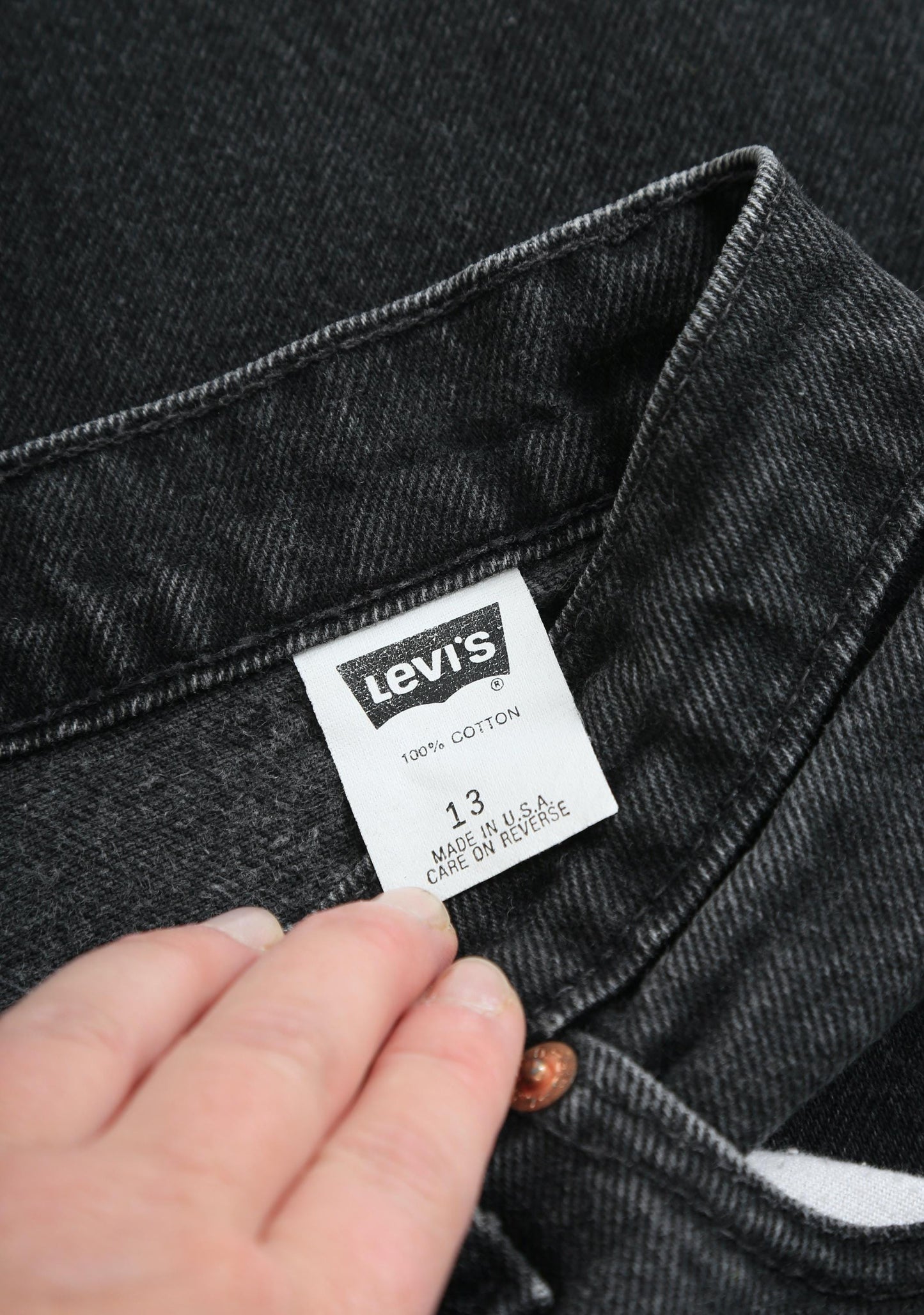 Vintage 90s black Levis USA W29 L30