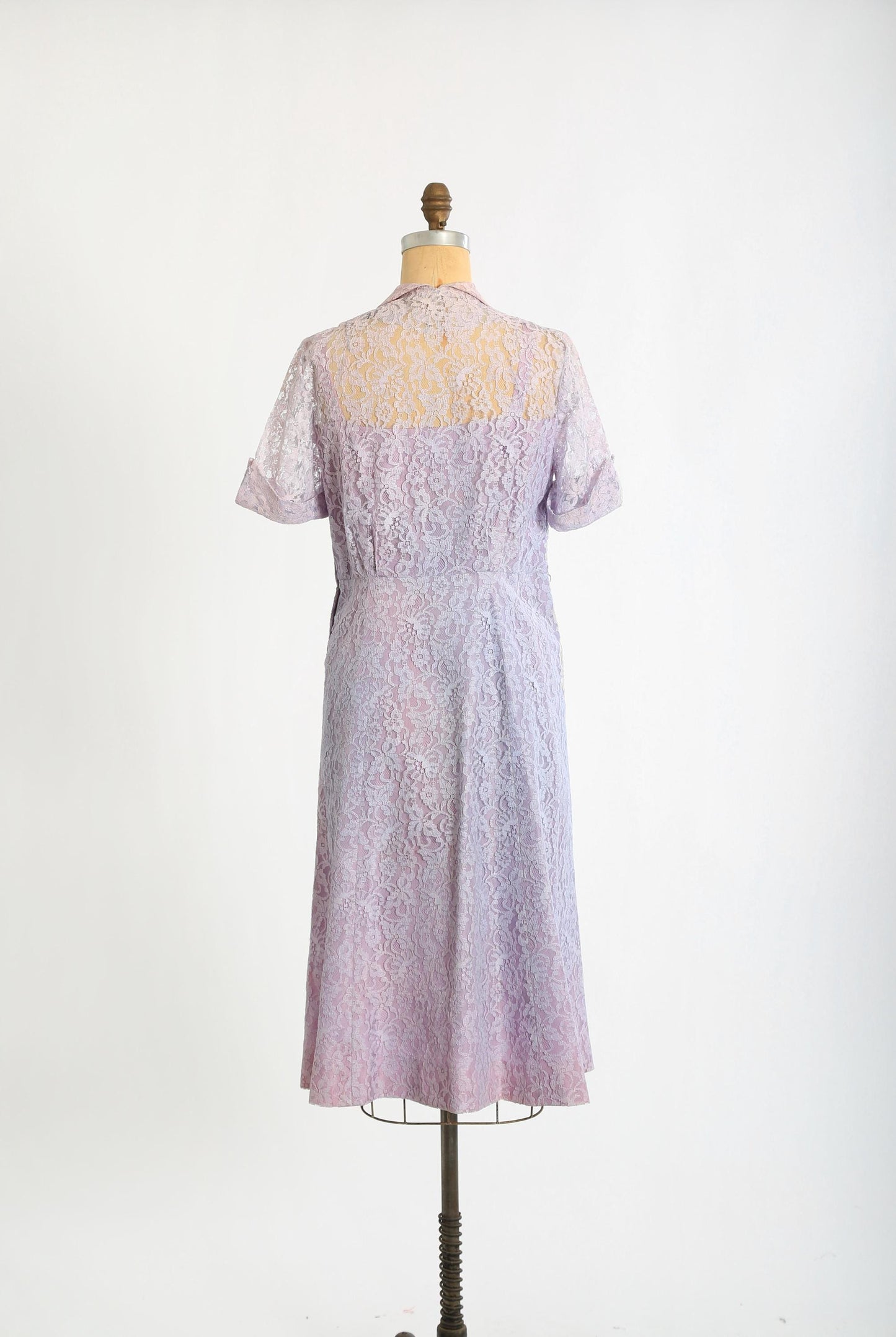 Vintage 60s Purple lace dress