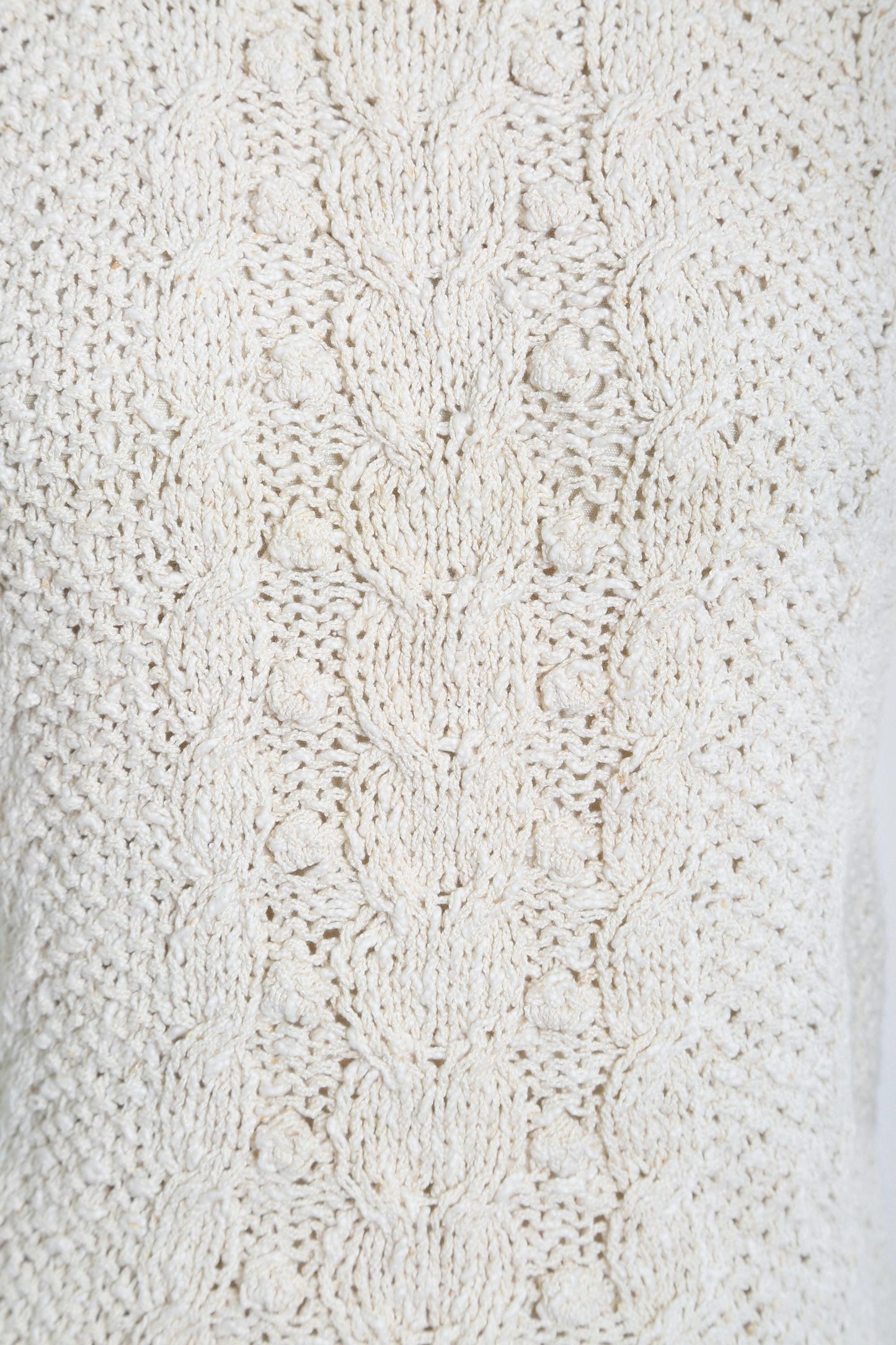 Vintage 80s hand knit silk blend deadstock sweater