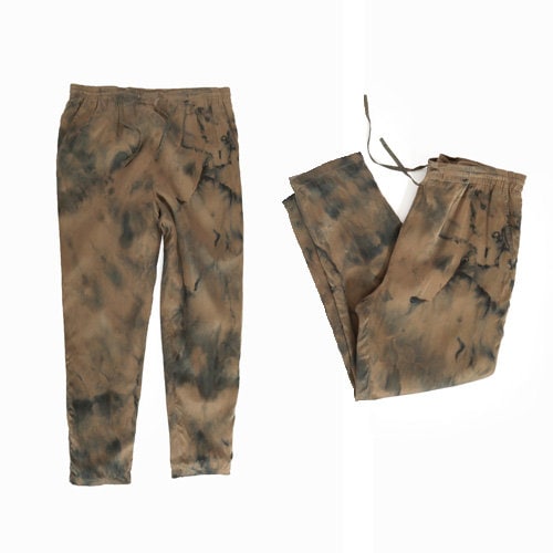 90s ice dyed silk joggers | Vintage dyed dye silk pants