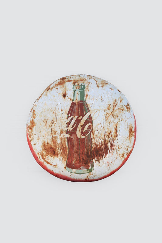 Vintage 1950s COCA COLA button sign