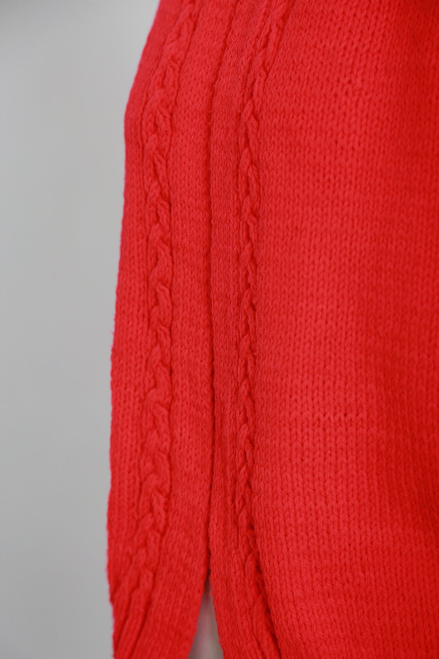 Vintage 60s hand knit cardigan sweater