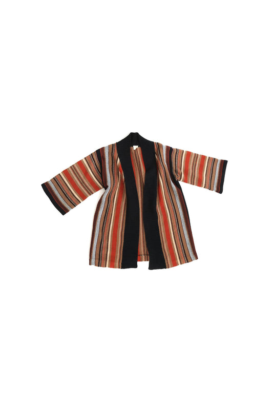 Vintage 1970s striped knit cardigan sweater