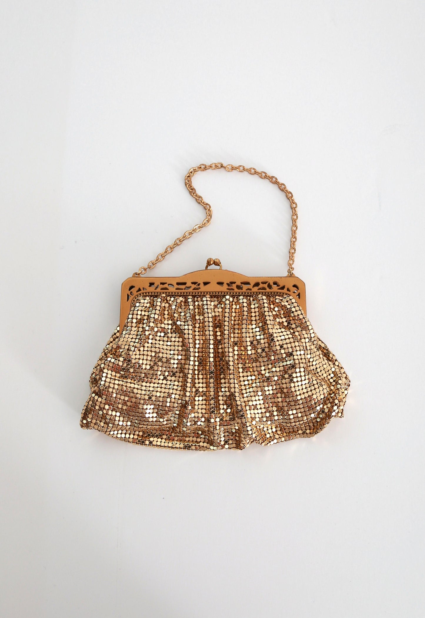 50s Whiting & Davis Gold mesh purse