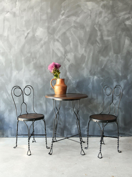 Antique Cafe Bistro set